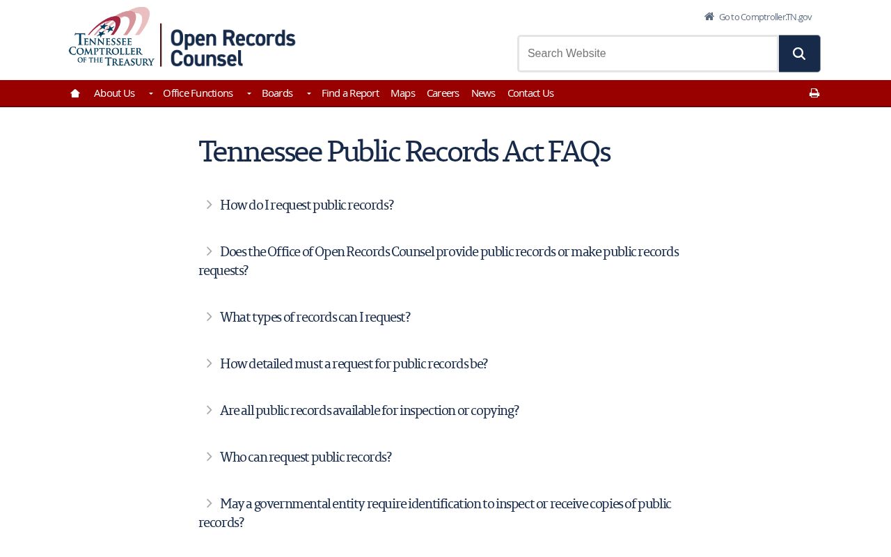 Tennessee public records guidance for Henderson County same-day arrest requests